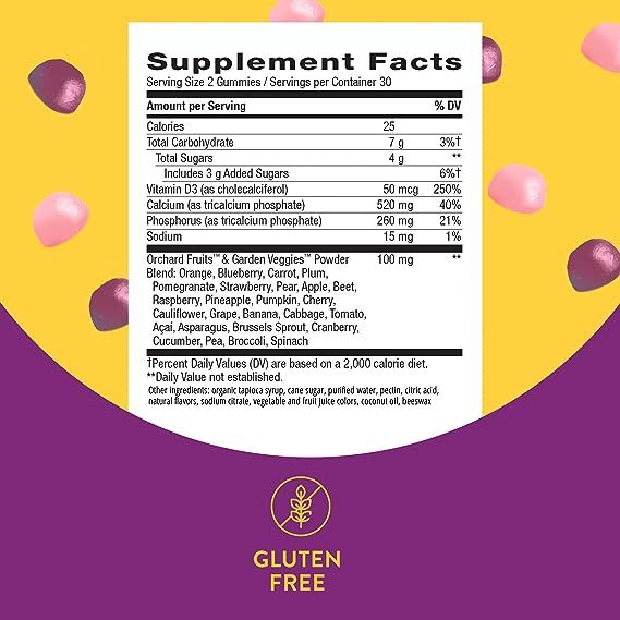 Calcium + D3 Gummy 60 ct (HFS) | Зображення 1