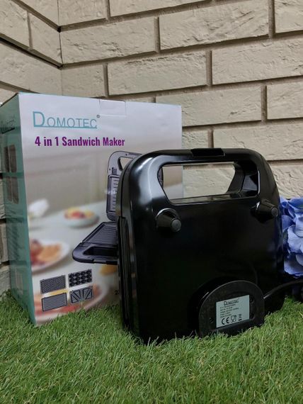 Вафельница-сендвичница 4в1 Domotec SI-234B 1200w | Зображення 1