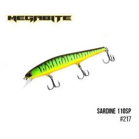 Воблер Megabite  Sardine 110SP (110 mm, 13.7 g, 1.2 m) (217)