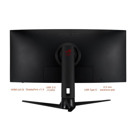 Монітор ASUS  LCD 34.1' XG349C HDMI, DP, USB-C, 2xUSB3.0, MM, VA, 3440x1440, 180Hz, 1ms, CURVED, DCI-P3 98%, HDR400, G-SYNC (90LM06V0-B01A70) | Зображення 8