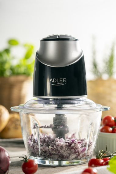 Измельчитель-чоппер электрический Adler AD 4082, 550 Вт, 1.2 л, стеклянная чаша, для овощей и мяса | Зображення 8