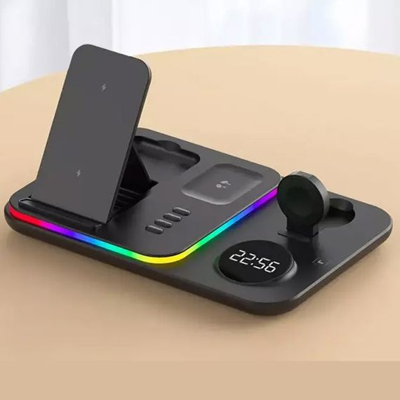 БЗУ + часы A82 4in1 Black | Зображення 4