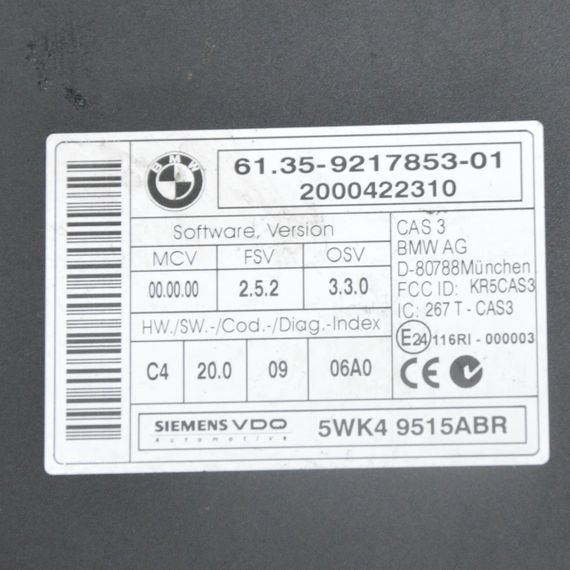 Блок керування CAS BMW X1 E84 2009-2015 Модуль комфорту БМВ х1 е84 61359217853 9217853 | Зображення 1