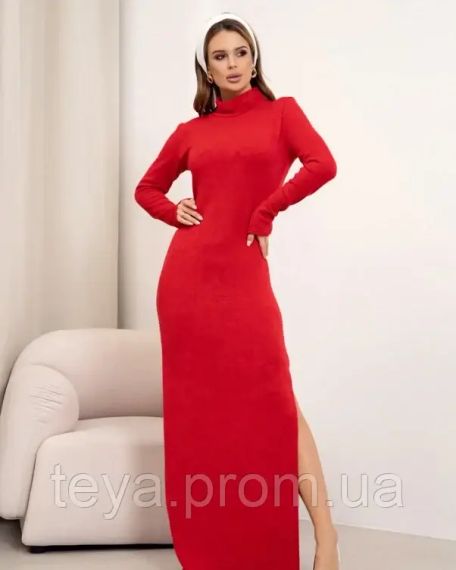 Платье для женщин цвет красный размеры S, M, L, XL FI_009355