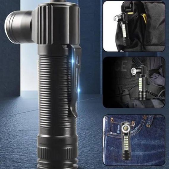 Ліхтар налобний акумуляторний з індикатором заряду SY-2209-Р50+18SMD(RGB) Чорний