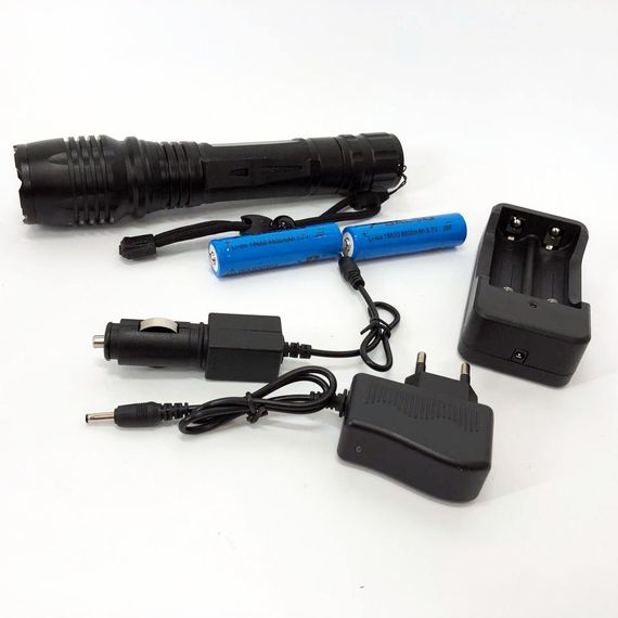 Фонарь переносной с лед лампой Bailong, Лед фонарик с зарядкой, Фонарь ручной металлический TH-48 | Зображення 8