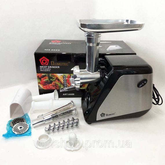 Мясорубка 2000 вт, Бытовая кухонная мясорубка электрическая, Электрические мясорубки профессиональные DH-21 | Зображення 6