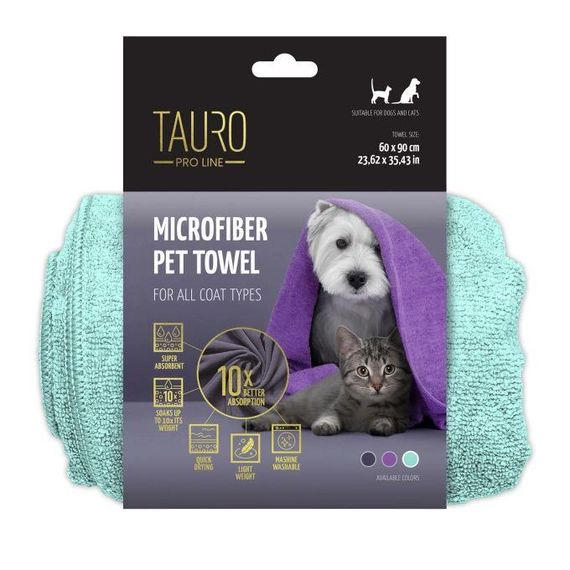 Рушник для домашніх тварин з мікрофібри Tauro Pro Line | Зображення 2