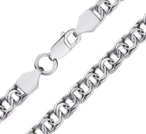 Ланцюжок Бісмарк плоский Artsriblo арт2102/2