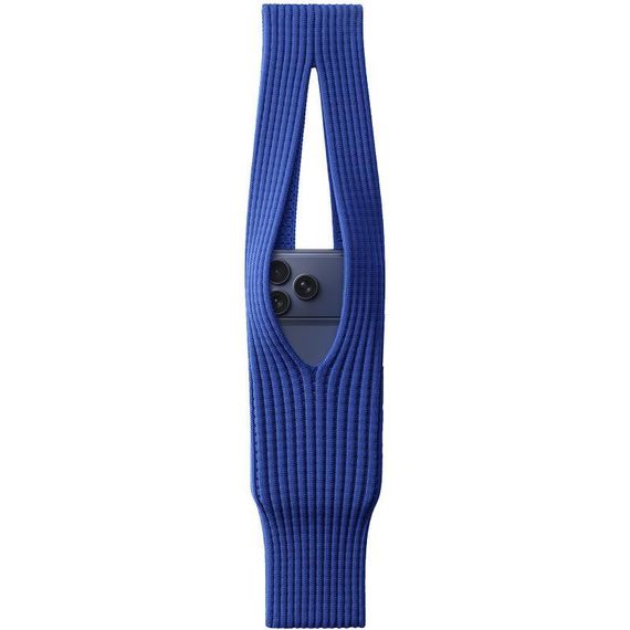 В'язана сумка Pleated Pocket для iPhone (Size S) Blue