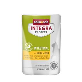 Корм вологий ветеринарний для кішок Integra Protect Intestinal with Chicken + Rice у разі захворювань шлунково-кишкового тракту, пауч,