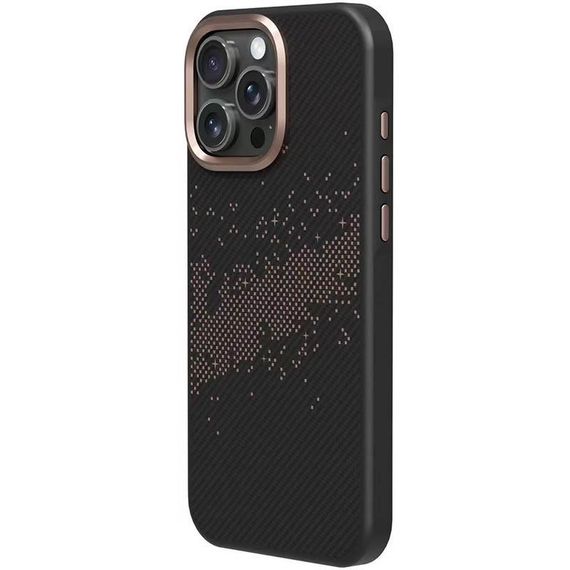 TPU чехол Monzo (MagFit) для Apple iPhone 16 Pro Max (6.9") Titanium gold | Зображення 2