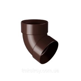 Отвод двухмуфтовый 67°. 130/100 Водосточные системы Rainway (Ренвей). коричневый
