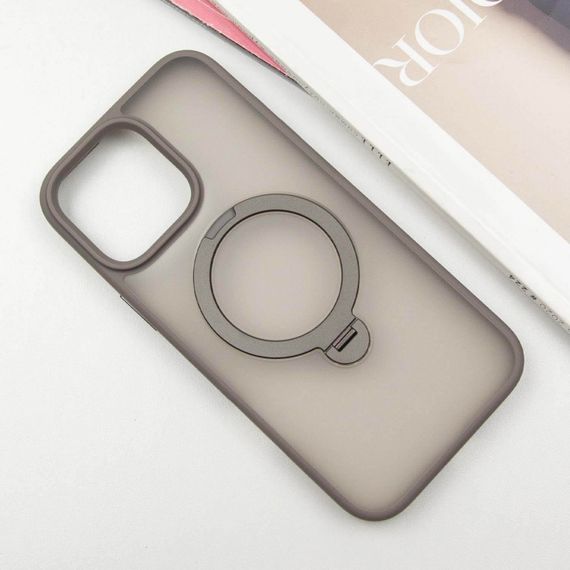 TPU+PC чохол Metal Buttons with MagSafe Colorful HQ Ring для Apple iPhone 15 Pro Max (6.7") | Зображення 1