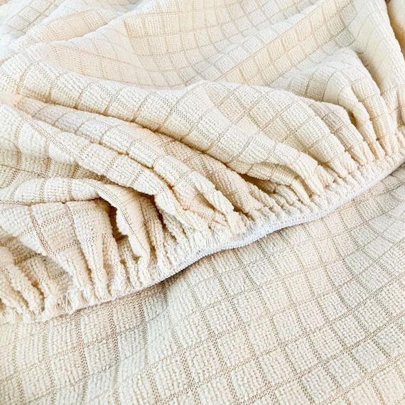Набір чохлів на табурет круглий Love You Corn Fleece 86183 2 шт айворі | Зображення 2