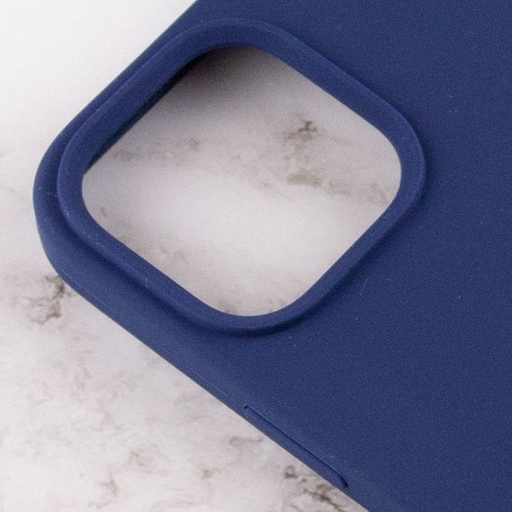 Чехол Silicone Case Full Protective (AA) для Apple iPhone 14 Pro (6.1") Синий / Deep navy | Зображення 3