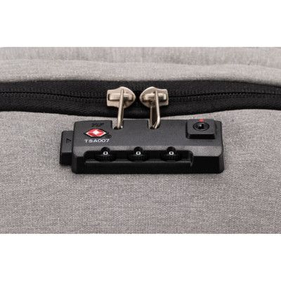 Рюкзак школьный Optima 18.5" USB Anti-Theft унисекс 0.7 кг 16-25 л Серый (O96917-03) - Топ Продаж! | Зображення 6