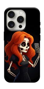 Чохол з картинкою Селфі-скелет для Apple iPhone 16 Pro (6.3")