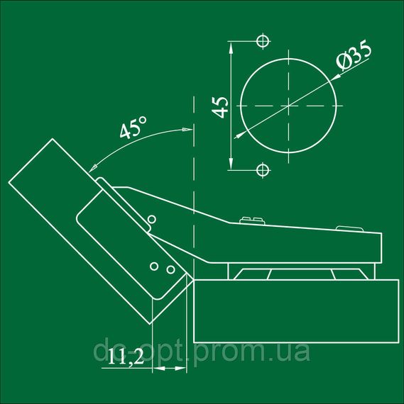 Петля угловая 135/45° ДС СтандартЛайн | Зображення 4