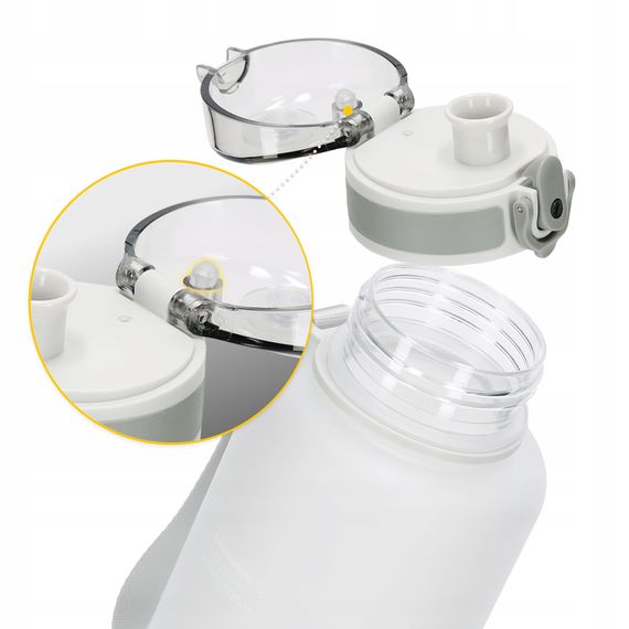 Пляшка для води спортивна 4FIZJO 1000 мл Grey (P-5905973404273) | Зображення 6