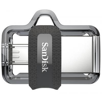 USB флеш накопичувач SanDisk 64GB Ultra Dual Black USB 3.0 OTG (SDDD3-064G-G46) (SDDD3-064G-G46)
