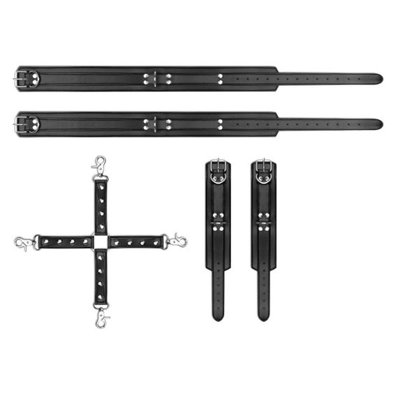 Фиксаторы Bedroom Fantasies Cuffs & Hogtie Set Sex Aura | Зображення 4