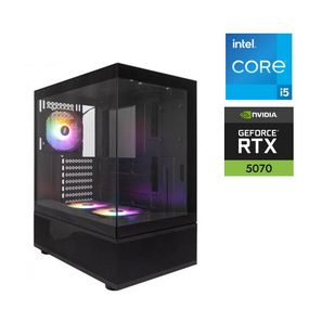 Ігровий ПК 1stPlayer VT6 Black MONSTR Tower / Intel Core i5-14600KF (14 (20) ядер по 2.6 - 5.3 GHz) / 32 GB DDR5 / 2000 GB SSD M.2 / nVidia GeForce RTX 5070, 12 GB GDDR7, 192-bit б/в