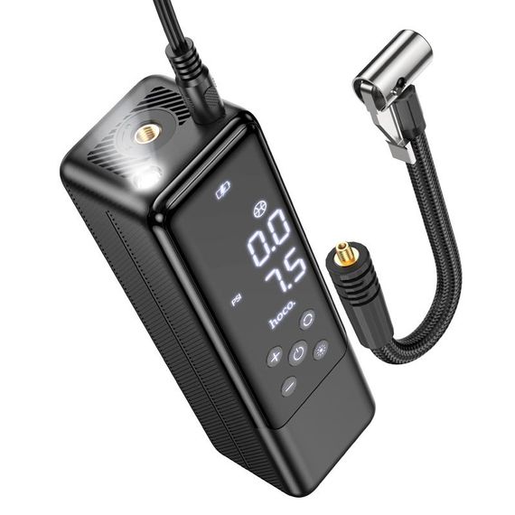 Автомобільний насос Hoco ZP5 May smart air pump Black | Зображення 7