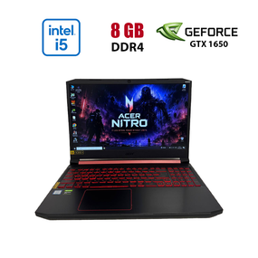 Ігровий ноутбук Б-клас Acer Nitro 5 AN515-52 / 15.6" (1920x1080) IPS / Intel Core i5-9300H (4 (8) ядра по 2.4 - 4.1 GHz) / 8 GB DDR4 / 256 GB SSD / nVidia GeForce GTX 1650, 4 GB GDDR5, 128-bit / WebCam б/в