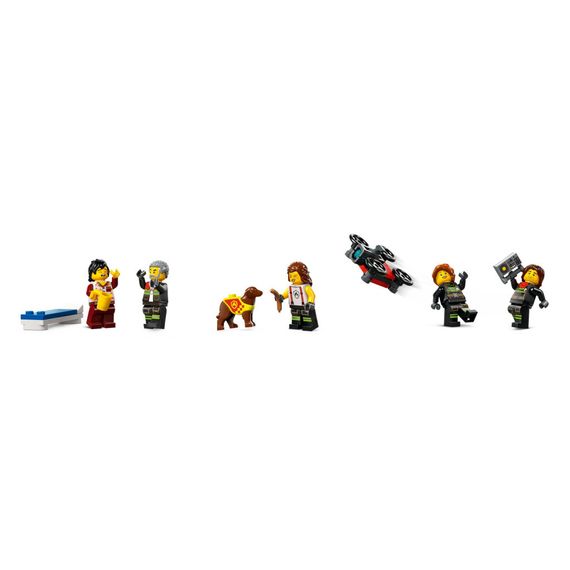 Конструктор LEGO City Пожежне депо з пожежною машиною 843 деталей (60414) | Зображення 6