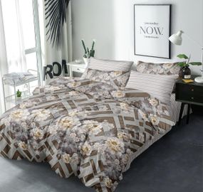 Комплект постельного белья Love You 203021 Поплин Двуспальный 175x220 см (7221)