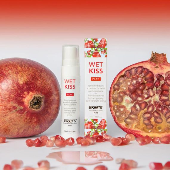 Спрей для посилення слиновиділення EXSENS Wet Kiss Pomegranate 15 мл Sex Aura | Зображення 1