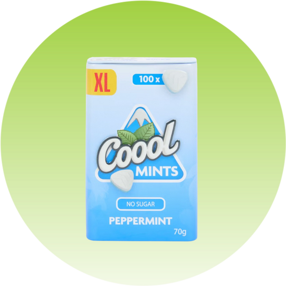Льодяники Cool Mints Peppermint 70 г, 100 шт
