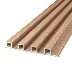 Рейка декоративная WPC стеновая 3000х160х23мм Вишня SW-00001857