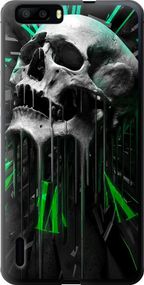 Чехол на Huawei Honor 6 Plus Череп-часы "4100u-179-17620"