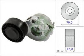 Натяжна планка, полікліновий ремінь VW 059 903 133 (Вир-во INA) INA 534047010 на PORSCHE CAYENNE
