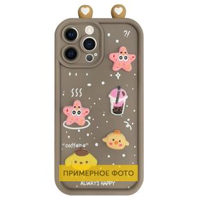 Чехол TPU Toys Case with Ears для Xiaomi Redmi Note 14 Pro 4G Brown