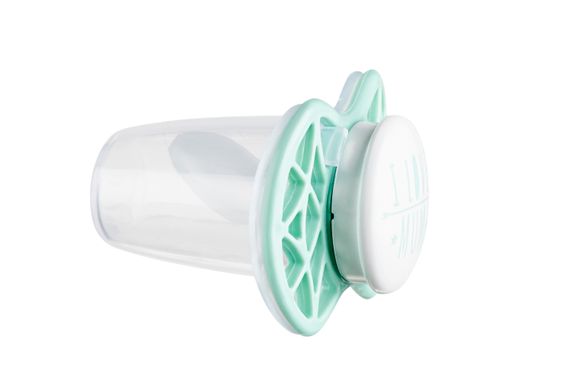 Пустышка ортодонтическая Nuvita NV7064 Air55 Cool 0m+&quot;I LOVE MUM&quot; мятная (NV7064SG) | Зображення 1