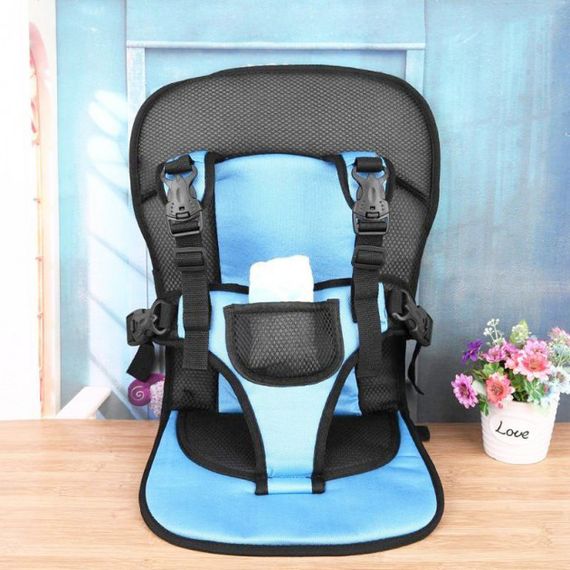 Детское бескаркасное автокресло Multi Function Car Cushion до 12 лет. US-402 Цвет: синий | Зображення 3