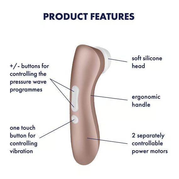 Вакуумный клиторальный стимулятор Satisfyer Pro 2+ Vibration с вибрацией | Зображення 7