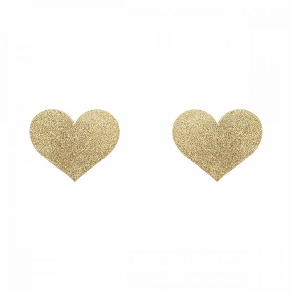 Пестисы в виде сердечек Bijoux Indiscrets, золотистые sexstyle | Зображення 2