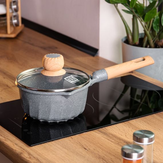 Сотейник с антипригарным покрытием 2,9 л с толстым дном Ø 18 см MGC HP-4-431GR | Зображення 5