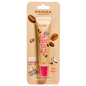 Бальзам для губ Parisa Cosmetics SOS Ірландська кава, 16мл