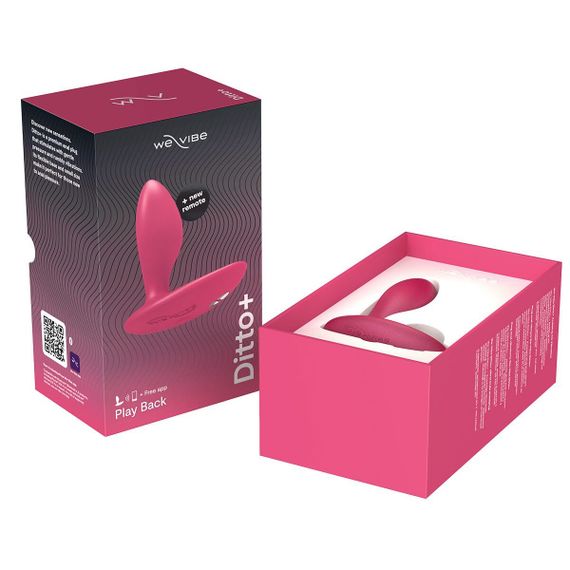 Анальна смарт-вібропробка We-Vibe Ditto+ Cosmic Pink, 10 режимів, пульт ДК | Зображення 7