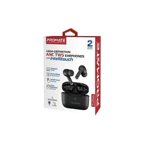 Навушники Promate ProPods Black (propods.black) | Зображення 1
