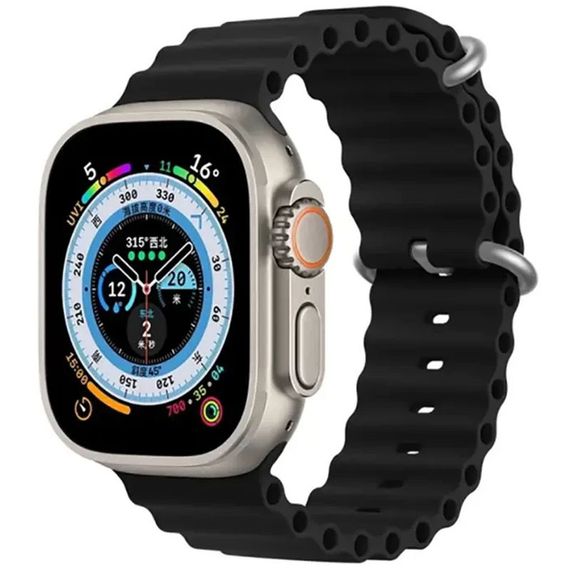 Ремешок Ocean Band для Apple Watch 42(ser.1-3)/44/45/46/49mm Черный / Black