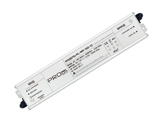 Блок питания PROLUM™ 12 В, 150 Вт, 12,5 А, серия «WPS»