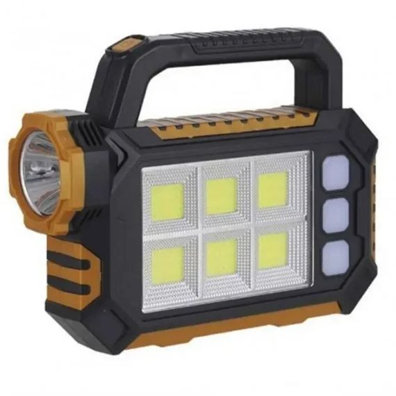 Ручной фонарь HS-8029 на солнечной батарее мощный LED фонарик 3 режимами освещения | Зображення 1