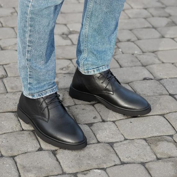 Молодіжні чоловічі черевики 42 розмір, черевики утеплені хутром | Зображення 5