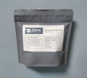 Кава зернова Dope 100% арабіка Бразилія Моджана, 250 грам